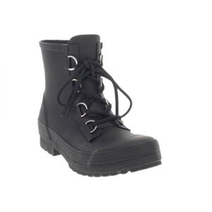 Chooka Ava Lace Up Waterproof Boots Black